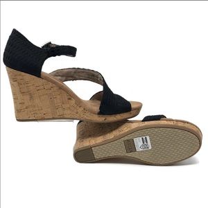 Toms Clarissa Wedge Sandals Strap Heel